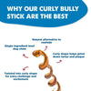 Best Bully Sticks&#39; 10-Inch Curly Bully Sticks (25 Pack) are a high-protein, single-ingredient chew that naturally replaces rawhide. Their curly shape helps reduce tartar and provides an exciting, twisted chewing challenge for dental health.