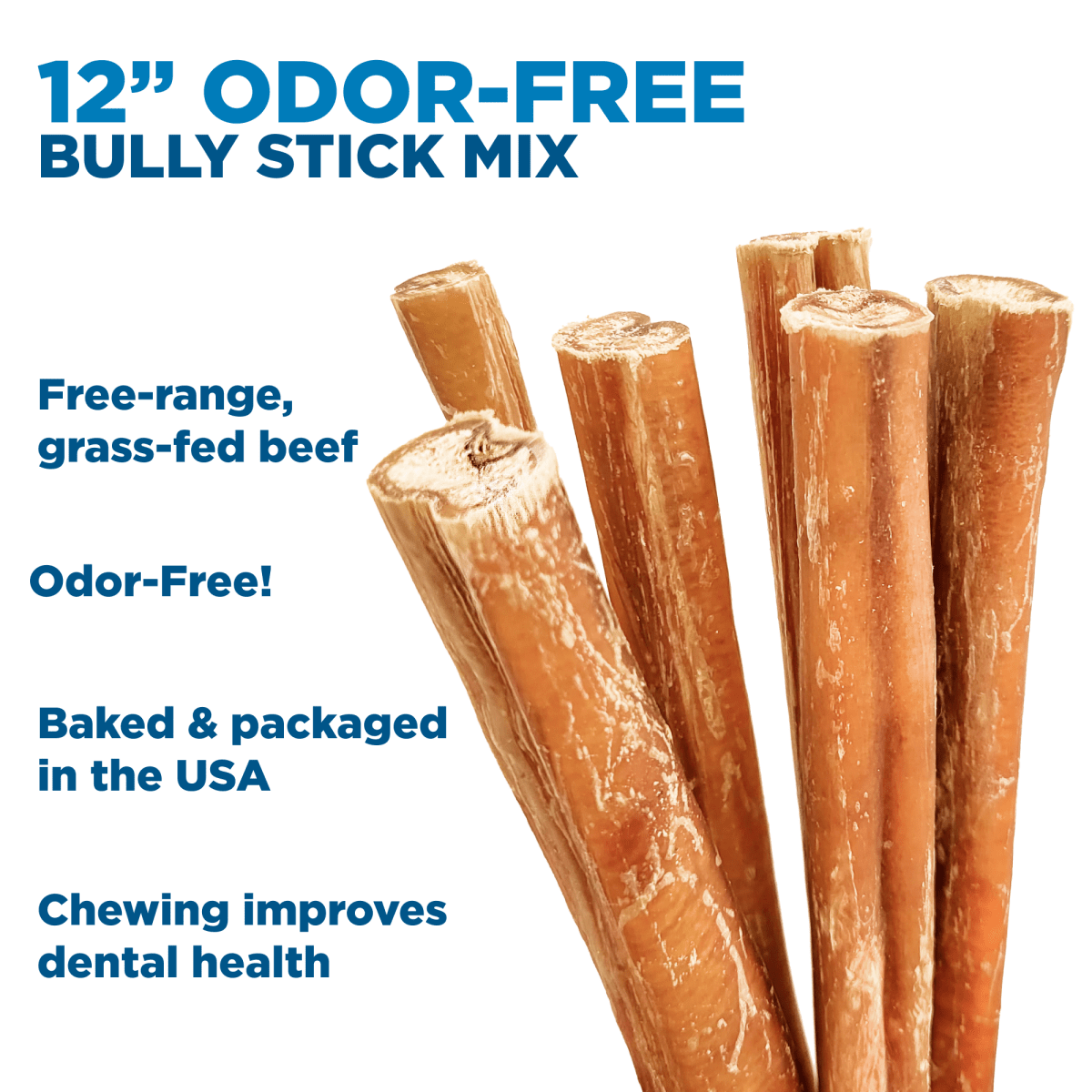 Odor free bully sticks 12 inch hotsell