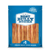 A blue bag of &quot;Best Bully Sticks&quot; features the 12-Inch Odor-Free Bully Stick Mix, all-natural and marked as the &quot;#1 online bully stick brand.