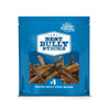 Blue package by Best Bully Sticks: 4-8 Inch Odor-Free Bully Sticks, natural dog treats perfect for small breeds as a rawhide alternative, supporting dental health and hailed as the #1 online bully stick brand.