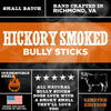 Dog chews made with 6-Inch Hickory Smoked Bully Sticks by Best Bully Sticks.