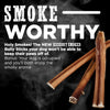 A Best Bully Sticks 6-Inch Hickory Smoked Bully Sticks chew poster featuring the words &quot;smoke worthy&quot;.