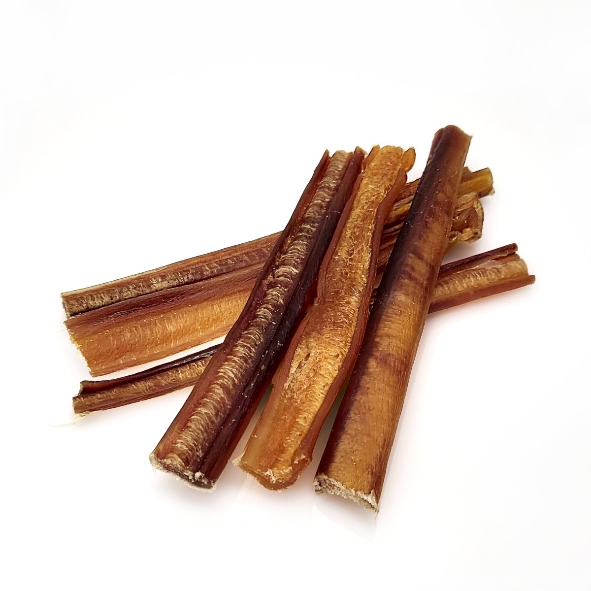 A group of Best Bully Sticks 6-Inch Standard Bully Sticks on a white background.