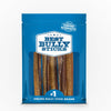 Blue &quot;Best Bully Sticks&quot; package featuring 6-Inch Standard Bully Stick made from grass-fed beef as a rawhide alternative.