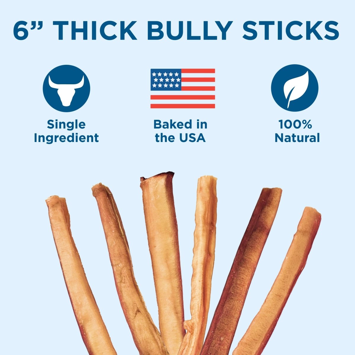 6 Inch Thick Bully Stick Best Bully Sticks