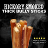 6-Inch Thick Hickory Smoked Bully Stick 6 Pack by Best Bully Sticks.
