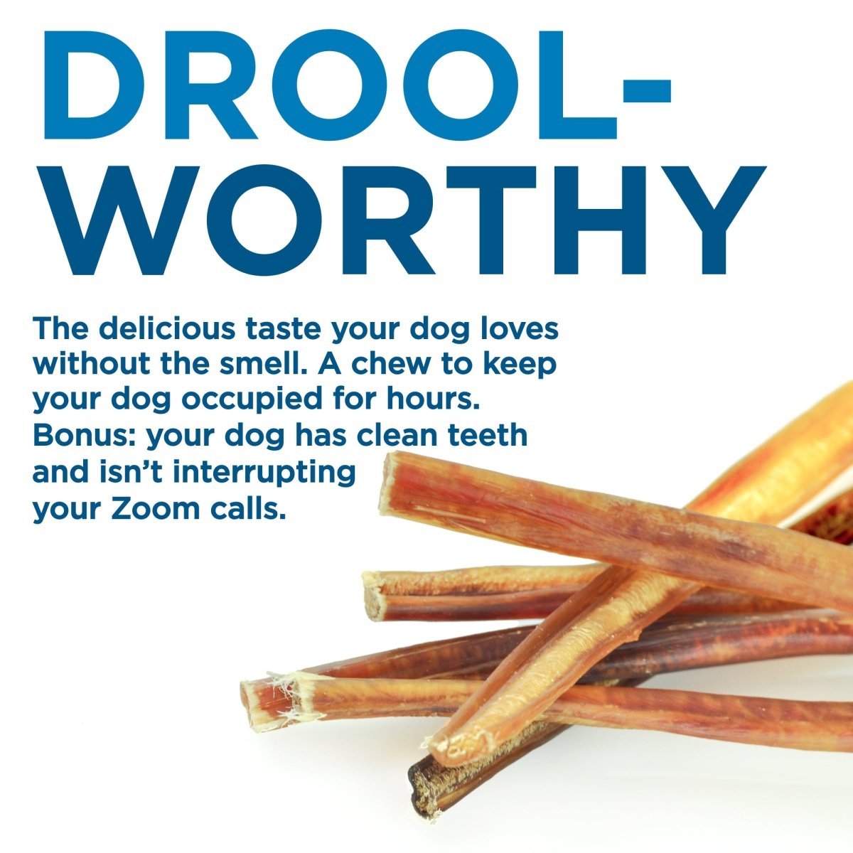 6 Inch Thin Odor Free Bully Stick Best Bully Sticks