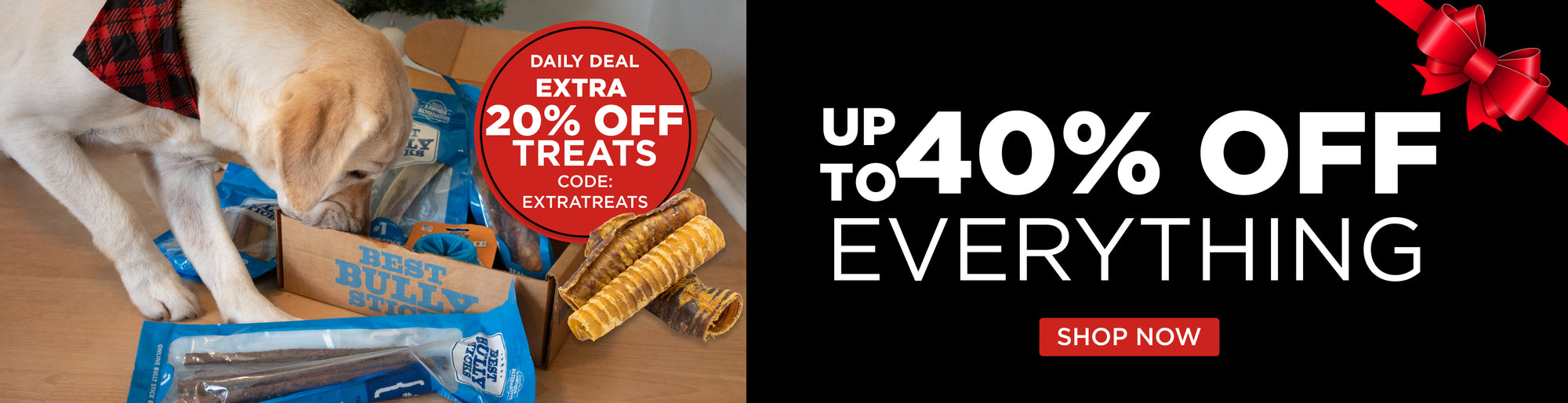 up to 50% off everything extra 20% off treats