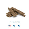 medium snack sticks 10 pack on white background 