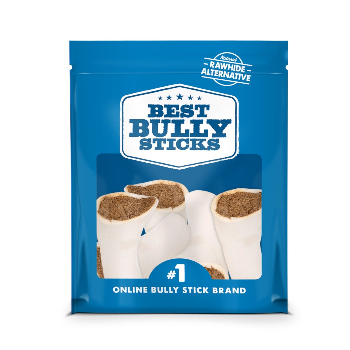 Best Bully Sticks Pumpkin Sweet Potato Stuffed Shin Bone (3 Pack).