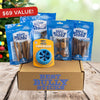 The Best Bully Sticks&#39; BEST Holiday Treats &amp; Chews Box, filled with the best bully sticks and chews, is the perfect holiday gift box for dogs.